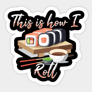 Sushi Roll yummy Wasabi Sticker